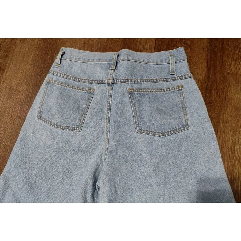 Vintage Mickey Unlimited Denim Shorts Adult Medium Disney Jerry Leigh Embroider‎